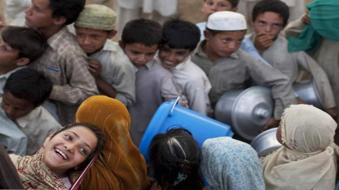 Group of children laughing